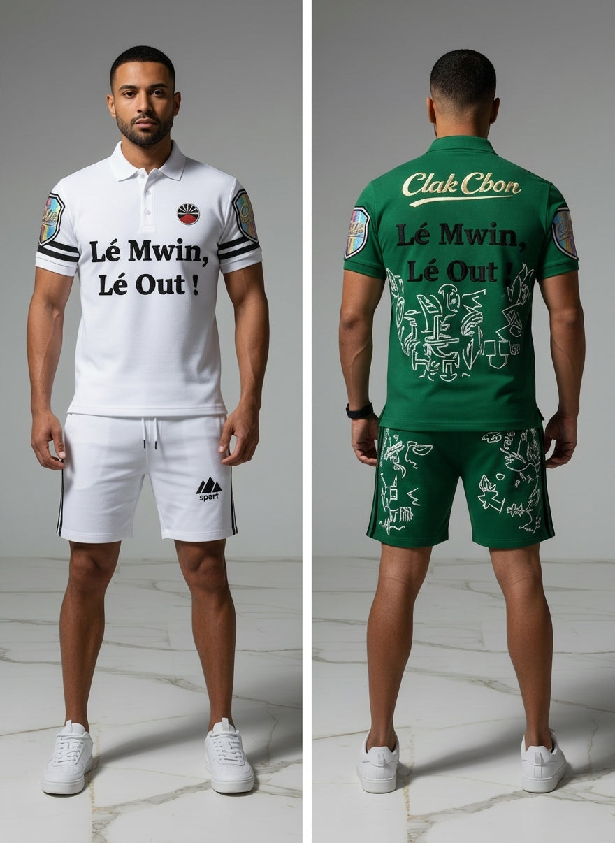 Polo Haute Couture Clak Cbon - Élégance en Lave et Or
