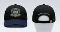 Streetwear cap, urban style hat for men and women, black, front view