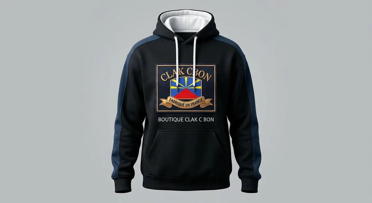 Streetwear Hoodie - Premium Pullover Sweatshirt, black, model wearing, front view.