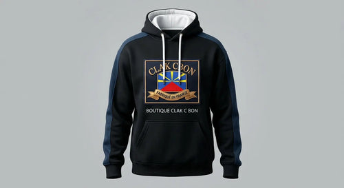 Streetwear Hoodie - Premium Pullover Sweatshirt, black, model wearing, front view.