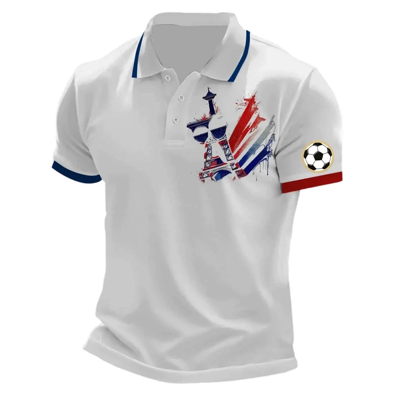 France 2026 Men's Football Supporter T-Shirt Streetwear, front view. Image 61 of 94.