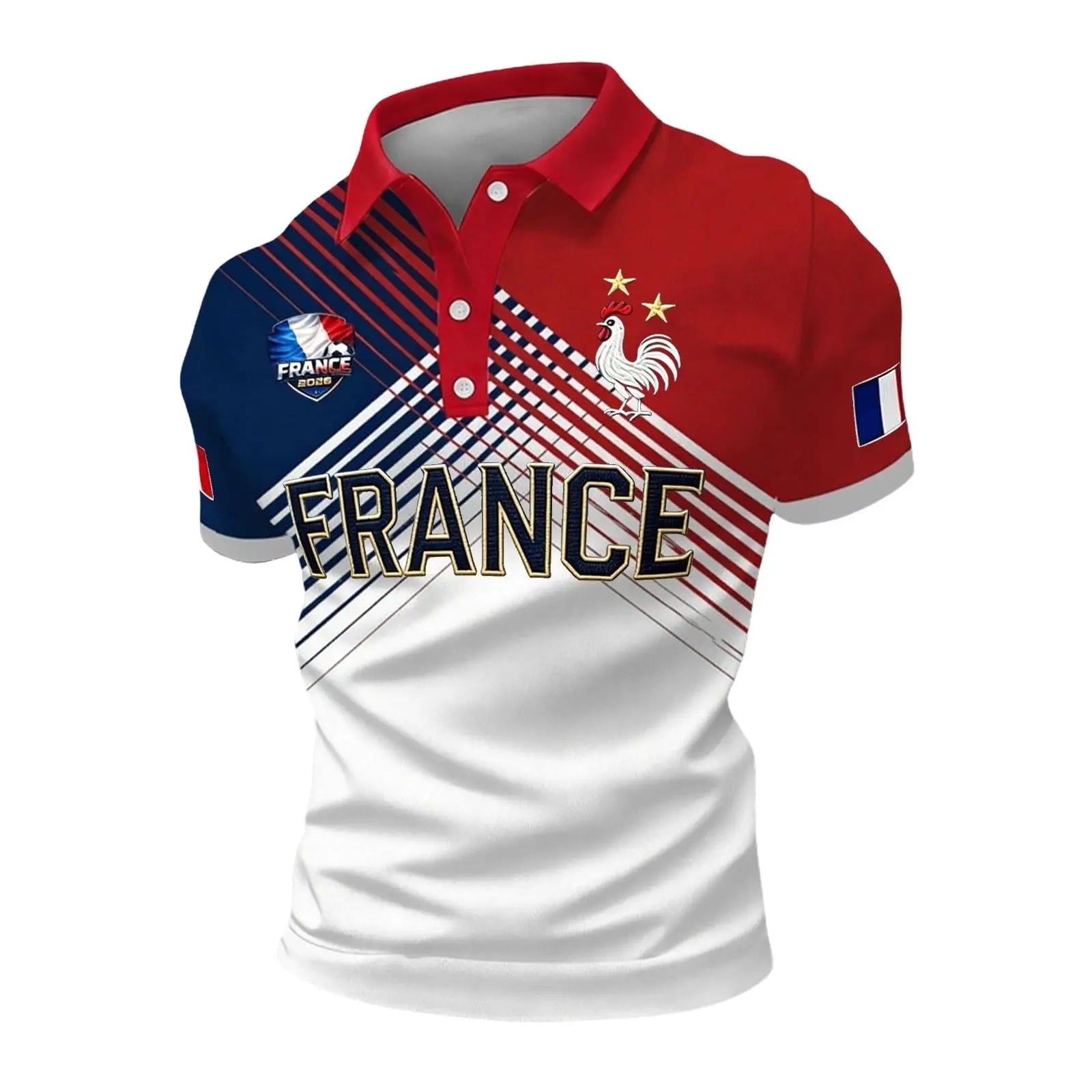 France 2026 Men's Football Supporter T-Shirt Streetwear (Image 63 of 94)