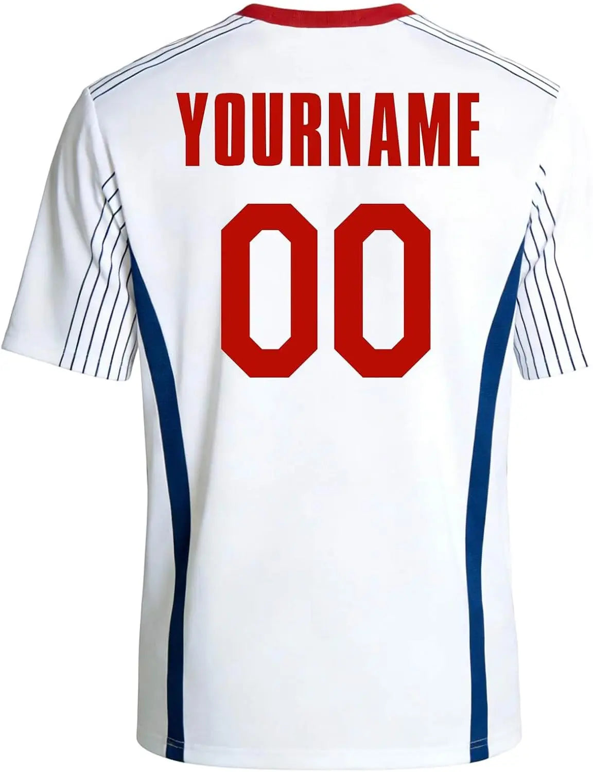 Maillot Foot Enfant Adulte Personnalisé avec Nom Numéro - 2026 Maillot de L'équipe Homme Femme Garçon T-Shirt de Maillots Domicile et Extérieur, Football Shirt, Cadeau de Sport