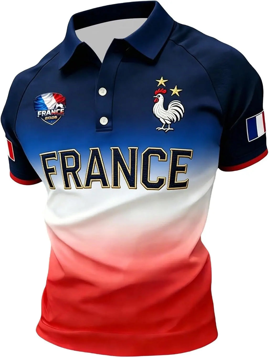 Men's 2026 football jersey, breathable fan sports t-shirt, front view. Image 4 of 94.