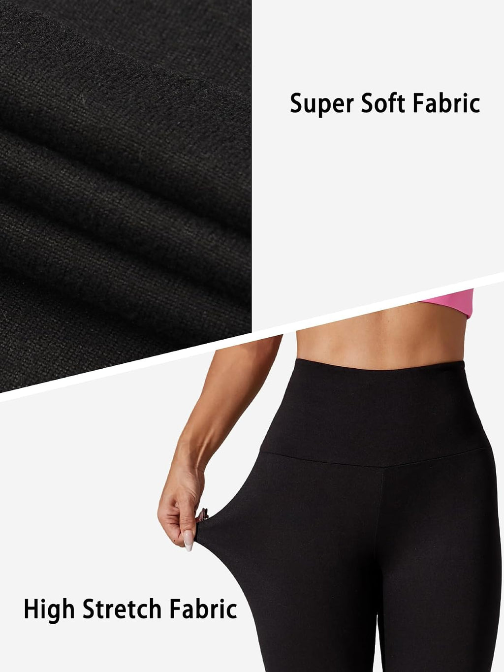 3 Pack Women's High Waisted Capri Pants 5" Super Soft Tummy Control Non See Through Workout Running Yoga