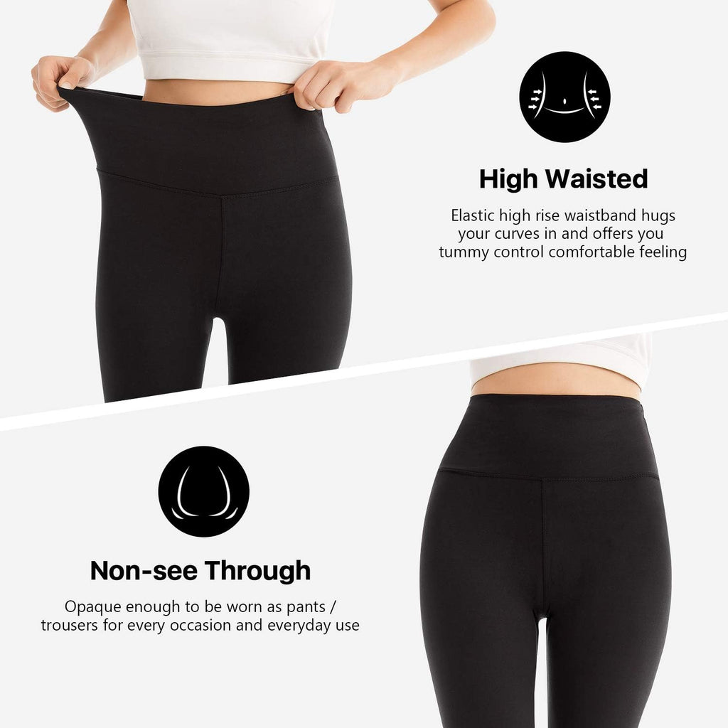 SINOPHANT Women's 3/4 Leggings, Sports Trousers, Jegging, High Waisted Yoga Opaque Soft Capri Trousers