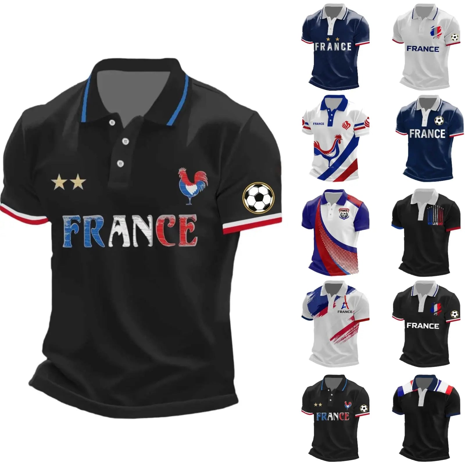 France 2026 Men's Football Shirt - Supporter T-Shirt Streetwear (Image 90 of 94)