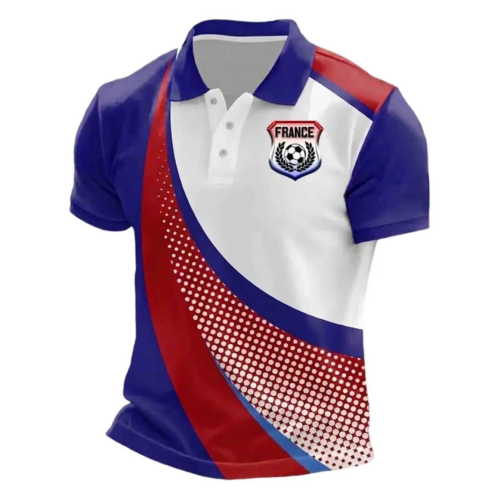 France 2026 men's football supporter t-shirt streetwear, front view. Image 11 of 94.