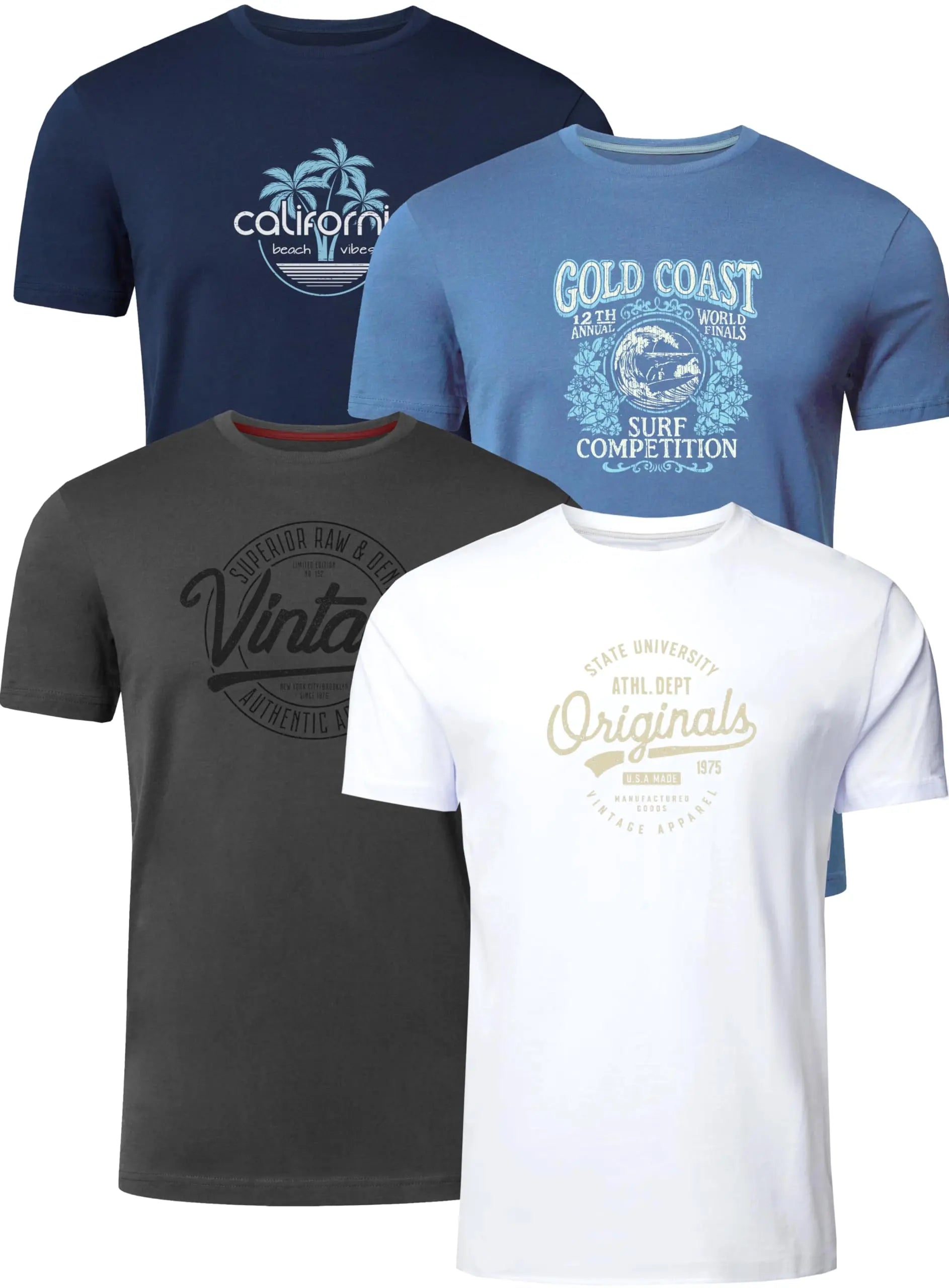 Men's Cotton T-Shirts 4-Pack, Everyday Comfort Crew Neck – 45 of 49. Soft, breathable fabric.