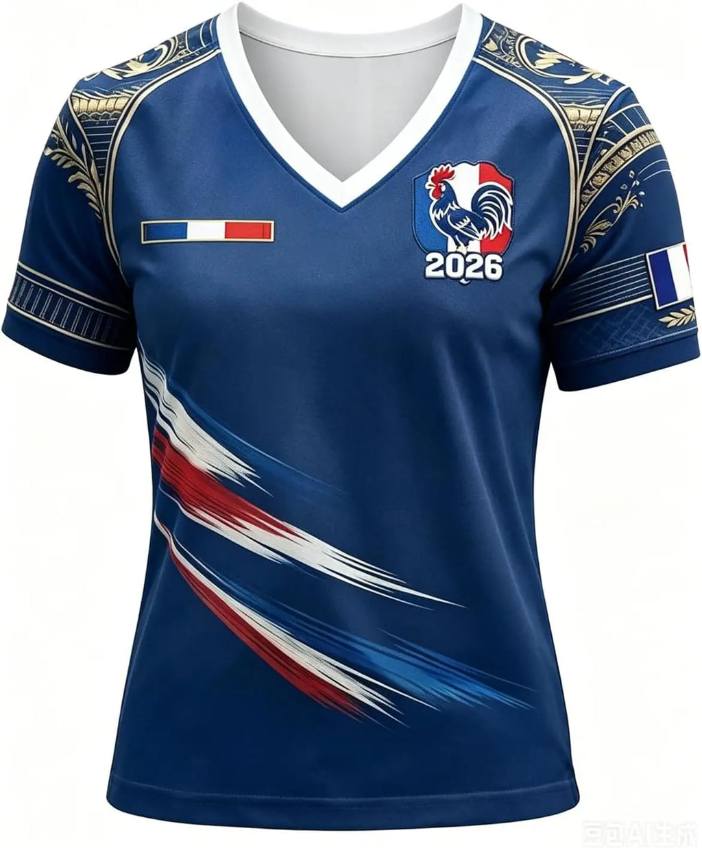 Maillot de Foot Femme 2026 Respirant Été Football T Shirts | Manches Courtes, Col en V, Sport Vêtements, Cadeau de Fans - Image 4