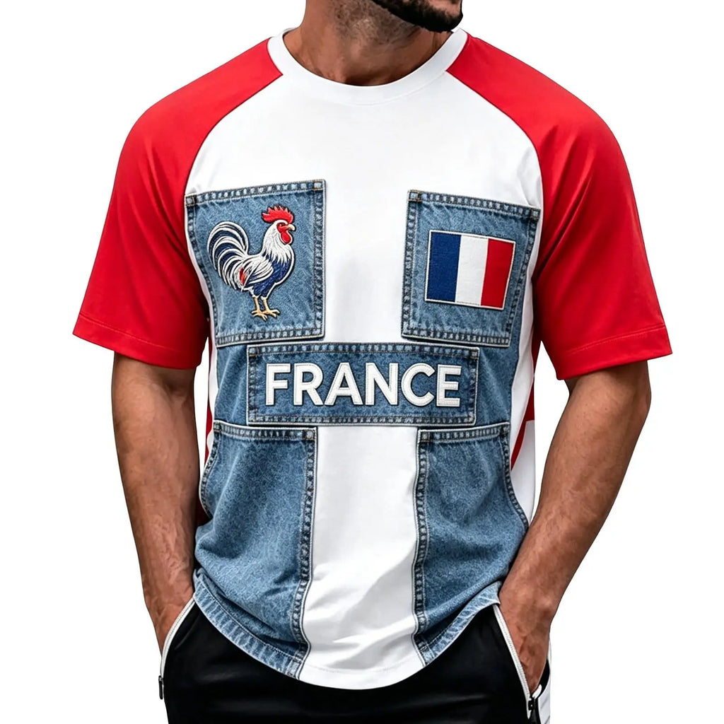 Men's 2026 football jersey, breathable fan sports t-shirt, athletic wear.