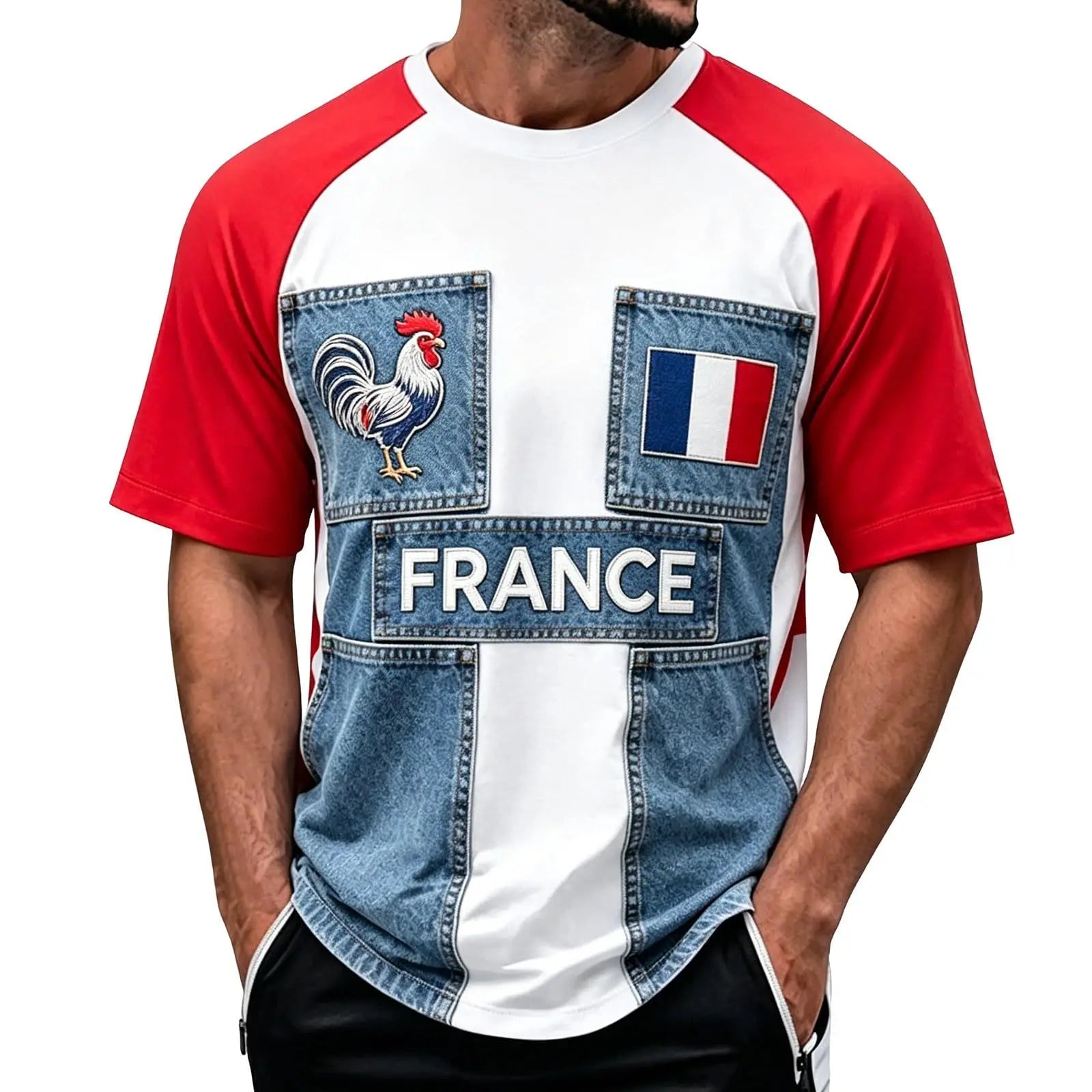 Men's 2026 football jersey, breathable fan sports t-shirt, athletic wear.