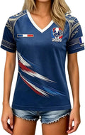 Maillot de Foot Femme 2026 Respirant Été Football T Shirts | Manches Courtes, Col en V, Sport Vêtements, Cadeau de Fans - Image 1