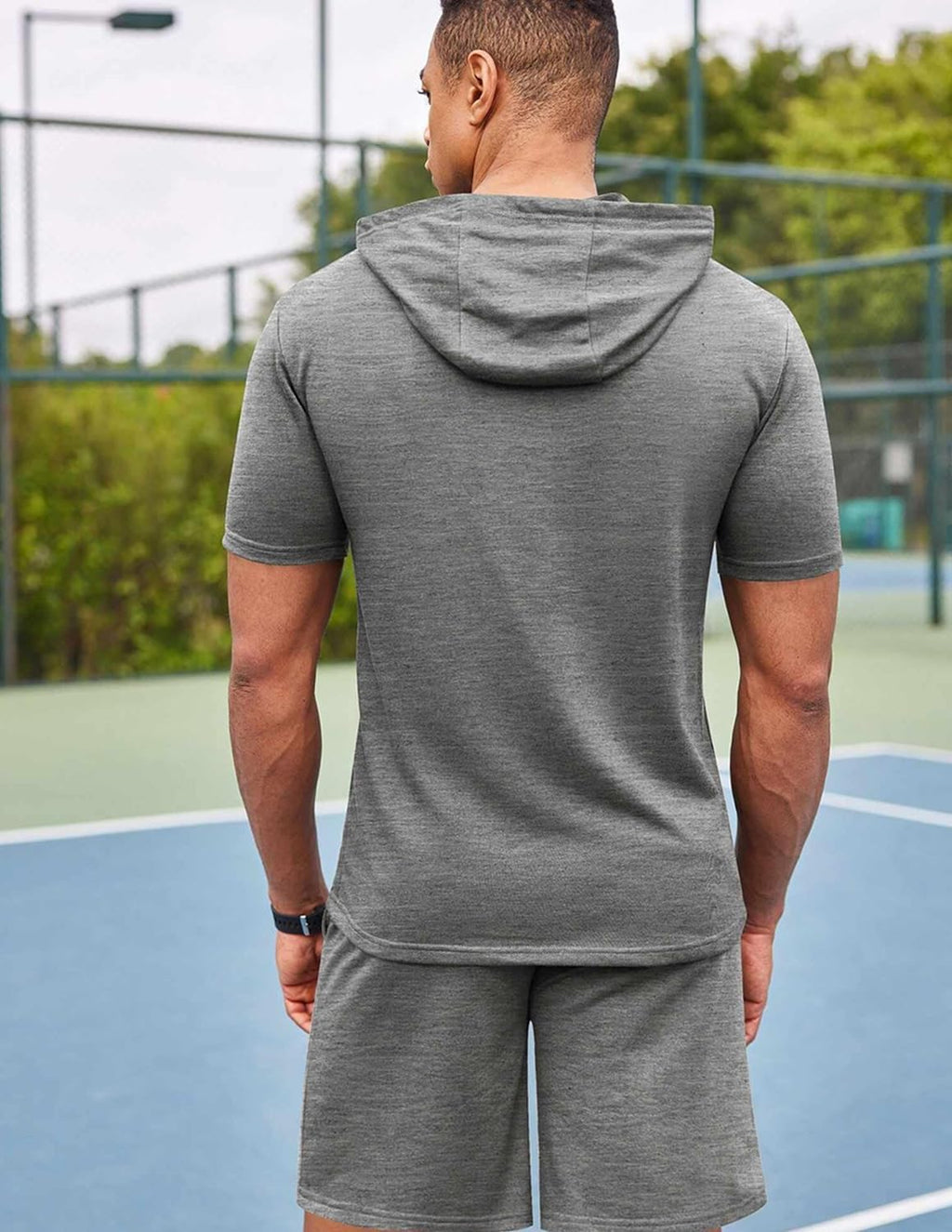 Summer Men's Tracksuit Set Short Tee Shirt Holiday Beach Suits Tracksuit