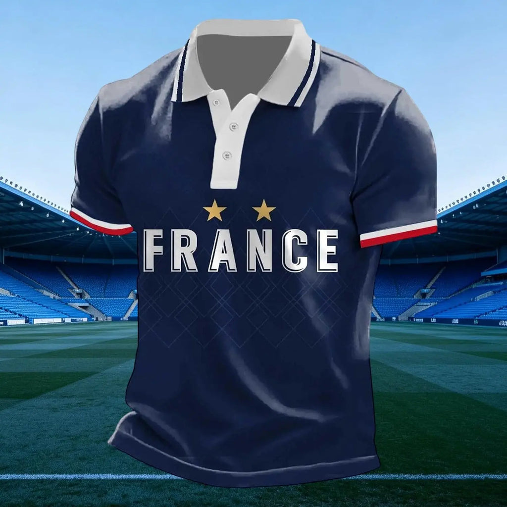 France 2026 Men's Football Supporter Streetwear T-Shirt, front view. Image 2 of 94.