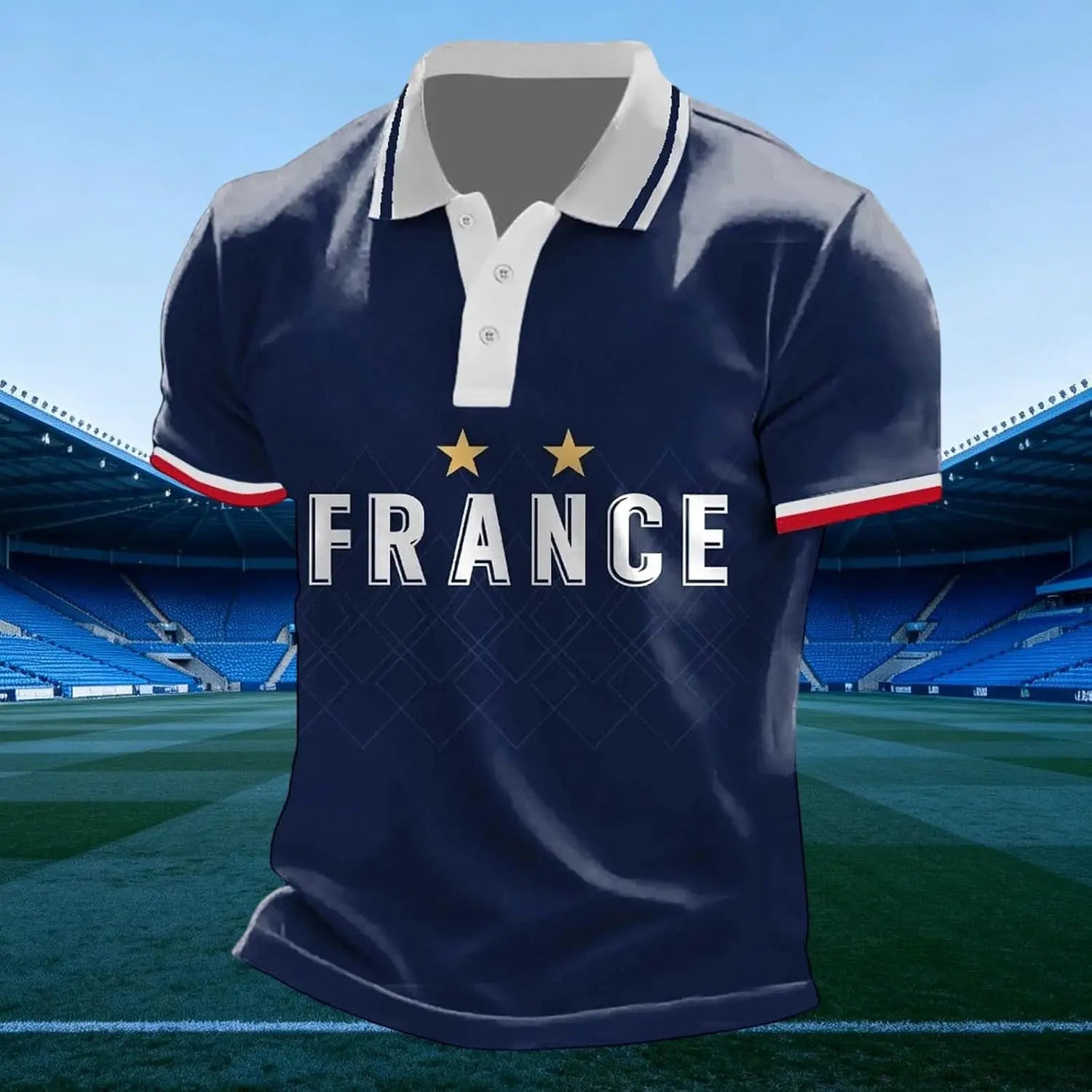 France 2026 Men's Football Supporter Streetwear T-Shirt, front view. Image 2 of 94.