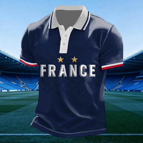 France 2026 Men's Football Supporter Streetwear T-Shirt, front view. Image 2 of 94.