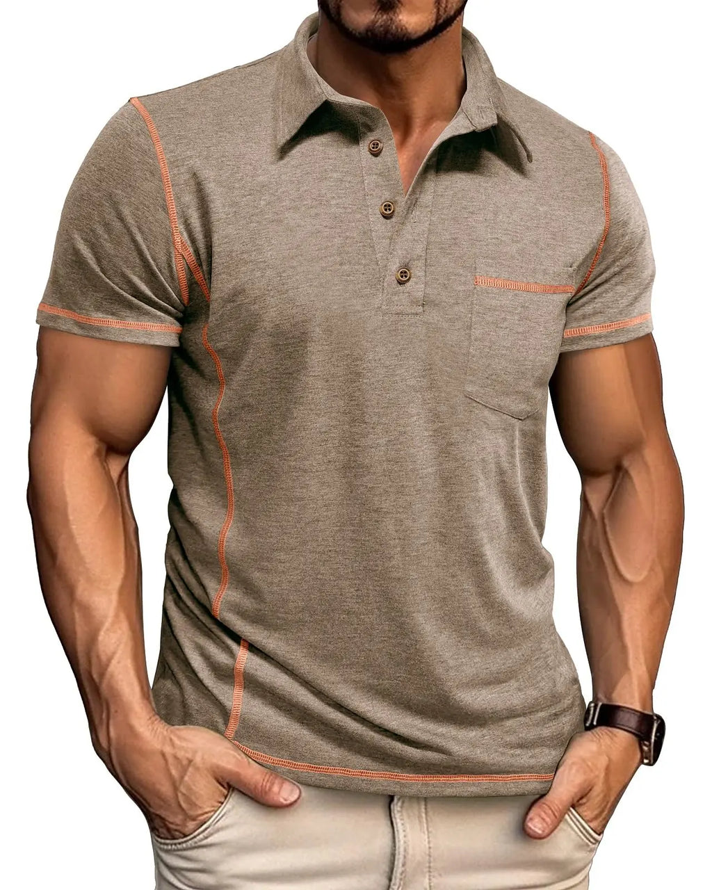 Men's Short Sleeve Polo Shirt Summer Golf Tee Shirt Sport Regular Fit Casual T-Shirts M-3XL - Image 22