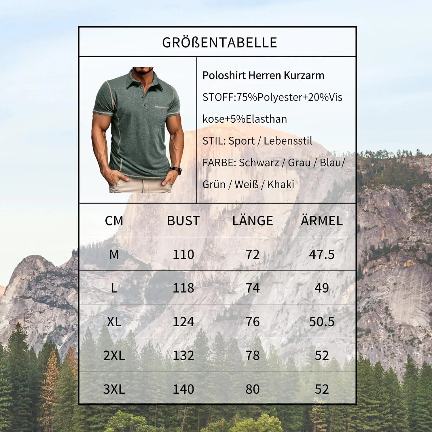 Men's Short Sleeve Polo Shirt Summer Golf Tee Shirt Sport Regular Fit Casual T-Shirts M-3XL - Image 5