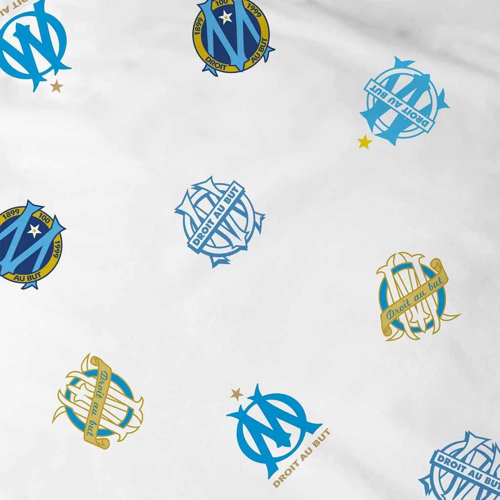 OMYDREAM Om Celebration Bedding Set | Children's Bedroom | 100% Cotton | Oeko-TEX | Duvet Cover + Pillow Case(s) | Reversible Print (Blue, 240 x 220 + 2 x 63 x 63 cm)