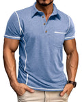 Men's Short Sleeve Polo Shirt Summer Golf Tee Shirt Sport Regular Fit Casual T-Shirts M-3XL - Image 23