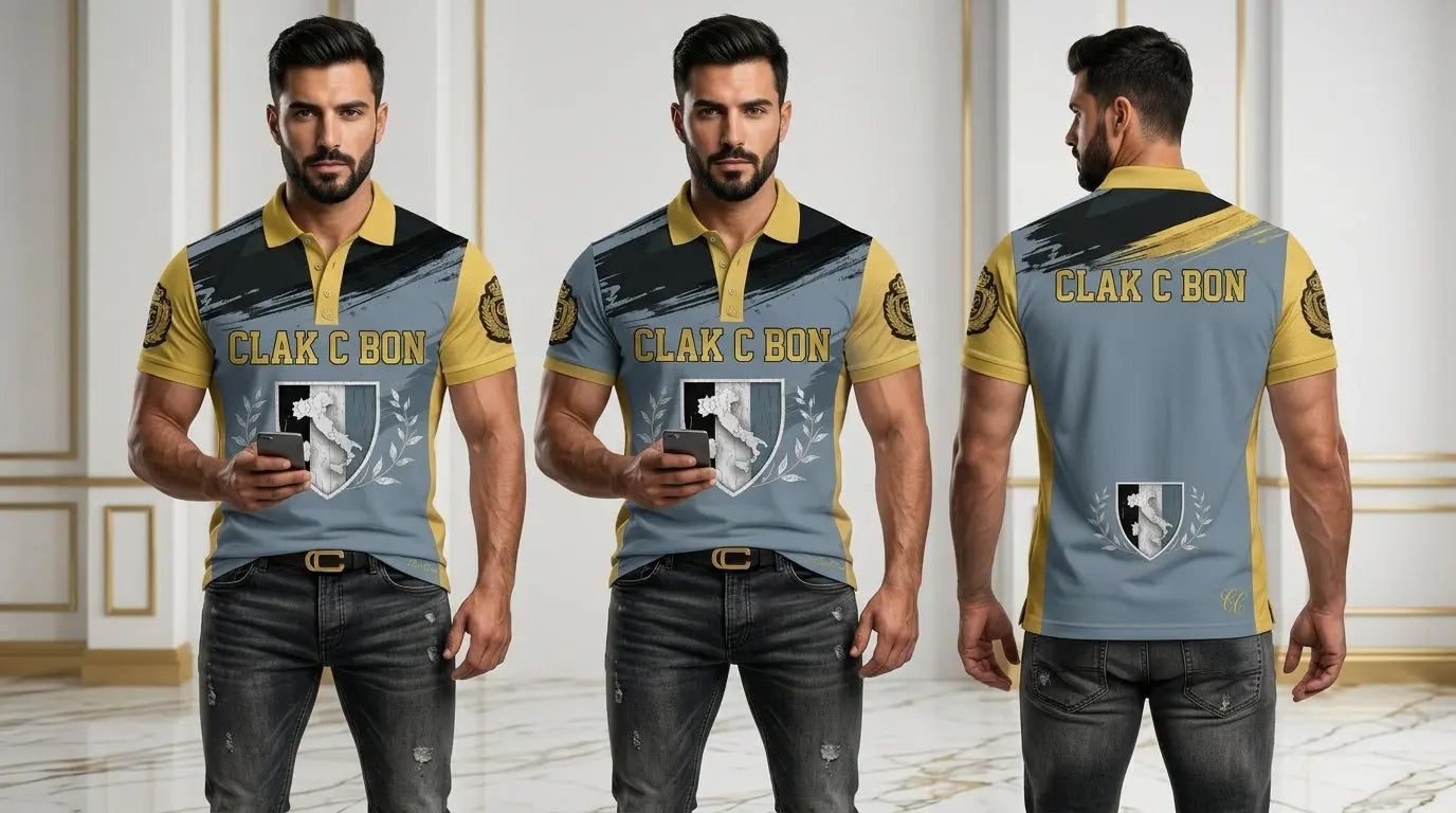 Polo de Luxe Clak Cbon – Couture Élégante en Couleurs - Image 1