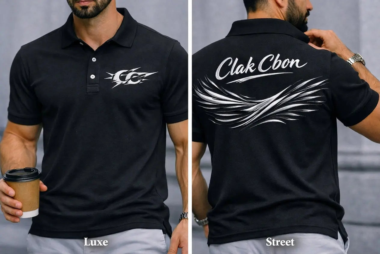 Polo de haute couture Clak Cbon - Élégance intemporelle - Image 1