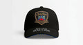 Urban style streetwear cap, black, front view, for men and women, accessories.