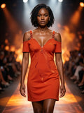 Robe Grande Taille Clak Cbon : Couture Élégante XL-5XL - Image 1