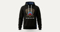 Streetwear Hoodie - Premium black pullover sweatshirt, front view, casual style.