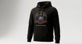 Editorial Hoodie, premium comfort sweatshirt, front view.