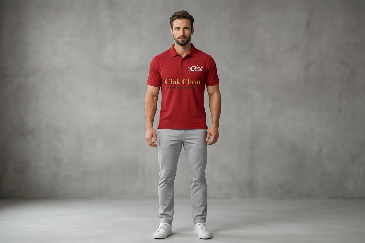 Polo Vert Élégant | Clak Cbon - Mode Française de Luxe - Image 1